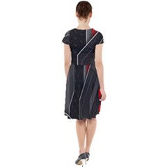Cap Sleeve Midi Dress 