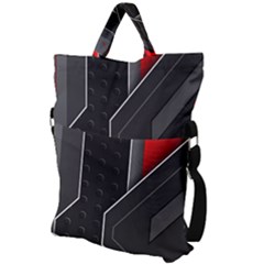Fold Over Handle Tote Bag 