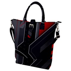 Buckle Top Tote Bag 