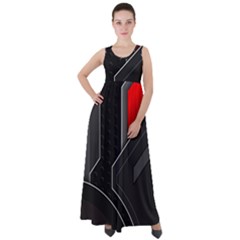 Empire Waist Velour Maxi Dress 