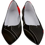 Gamer Tech Black Mesh Red Modern Shape Texture Geometric Pattern Women s Block Heels 