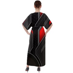 V-Neck Boho Style Maxi Dress 