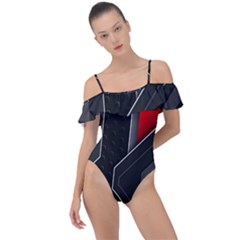Frill Detail One Piece Swimsuit 