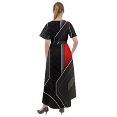 Front Wrap High Low Dress 