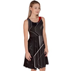 Knee Length Skater Dress With Pockets 