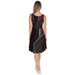 Knee Length Skater Dress With Pockets 