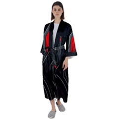Maxi Satin Kimono 