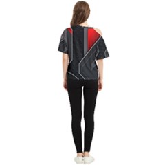 One Shoulder Cut Out T-Shirt 