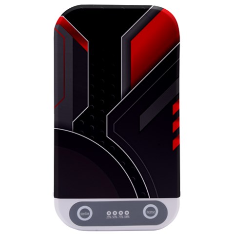 Gamer Tech Black Mesh Red Modern Shape Texture Geometric Pattern Sterilizers from ArtsNow.com