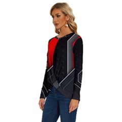 Long Sleeve Crew Neck Pullover Top 