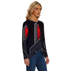 Long Sleeve Crew Neck Pullover Top 