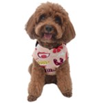 Scandinavian Flat Floral Background Coral Pink White Black Gold Pattern Dog Sweater