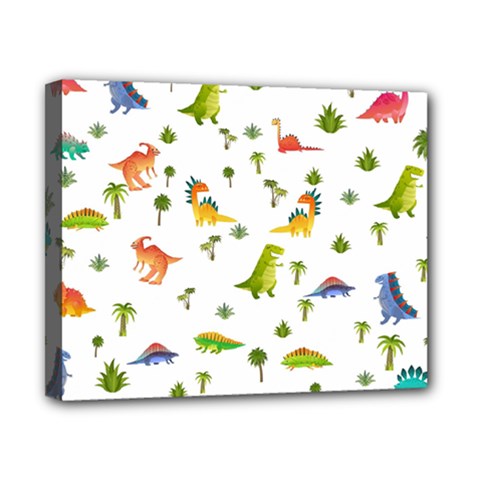 Baby Dino Seamless Pattern Canvas 10  x 8  (Stretched) from ArtsNow.com