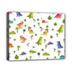 Baby Dino Seamless Pattern Canvas 10  x 8  (Stretched)