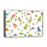Baby Dino Seamless Pattern Deluxe Canvas 18  x 12  (Stretched)