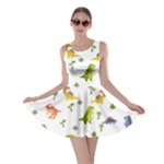 Baby Dino Seamless Pattern Skater Dress