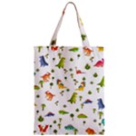Baby Dino Seamless Pattern Zipper Classic Tote Bag