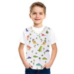 Baby Dino Seamless Pattern Kids  Basketball Tank Top