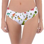 Baby Dino Seamless Pattern Reversible Classic Bikini Bottoms