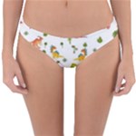 Baby Dino Seamless Pattern Reversible Hipster Bikini Bottoms