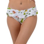 Baby Dino Seamless Pattern Frill Bikini Bottoms