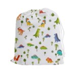 Baby Dino Seamless Pattern Drawstring Pouch (2XL)