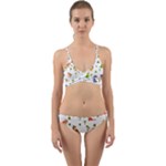 Baby Dino Seamless Pattern Wrap Around Bikini Set