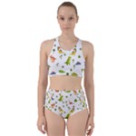 Baby Dino Seamless Pattern Racer Back Bikini Set