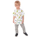 Baby Dino Seamless Pattern Kids  Raglan T-Shirt