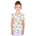 Baby Dino Seamless Pattern Kids  One Piece T-Shirt
