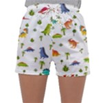 Baby Dino Seamless Pattern Sleepwear Shorts