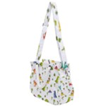 Baby Dino Seamless Pattern Rope Handles Shoulder Strap Bag
