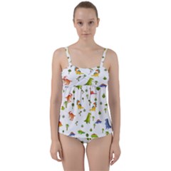 Twist Front Tankini Set 