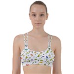 Baby Dino Seamless Pattern Line Them Up Sports Bra