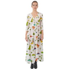 Button Up Boho Maxi Dress 