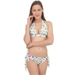 Baby Dino Seamless Pattern Tie It Up Bikini Set