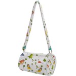 Baby Dino Seamless Pattern Mini Cylinder Bag