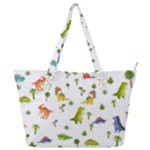 Baby Dino Seamless Pattern Full Print Shoulder Bag