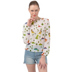 Banded Bottom Chiffon Top 