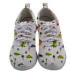 Baby Dino Seamless Pattern Women Athletic Shoes