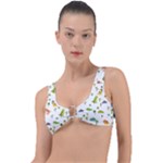 Baby Dino Seamless Pattern Ring Detail Bikini Top