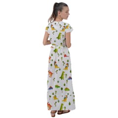 Flutter Sleeve Maxi Dress 