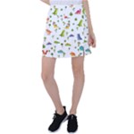Baby Dino Seamless Pattern Tennis Skirt