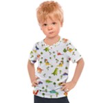 Baby Dino Seamless Pattern Kids  Sports T-Shirt