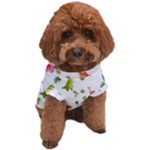 Baby Dino Seamless Pattern Dog T-Shirt