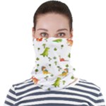 Baby Dino Seamless Pattern Face Seamless Bandana (Adult)