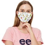Baby Dino Seamless Pattern Fitted Cloth Face Mask (Adult)