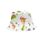 Baby Dino Seamless Pattern Inside Out Bucket Hat (Kids)