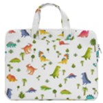 Baby Dino Seamless Pattern MacBook Pro 16  Double Pocket Laptop Bag 