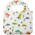 Baby Dino Seamless Pattern Foldable Grocery Recycle Bag